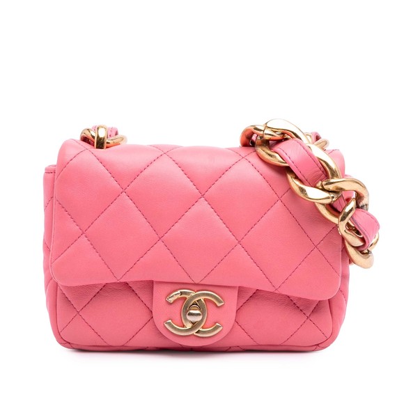 Pre-Loved Chanel Mini Quilted Lambskin Funky Town Flap - Picture 1 of 12